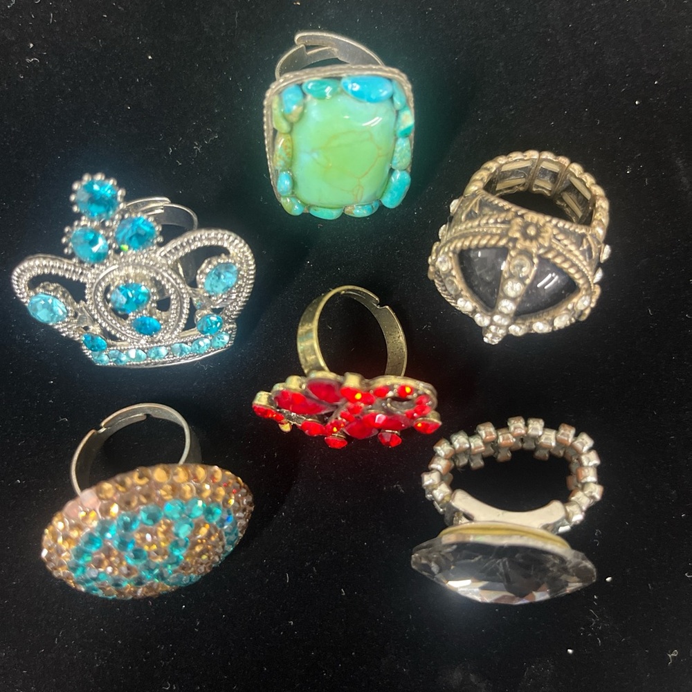 BUNDLE OF 6 RINGS - Picture 6 of 7